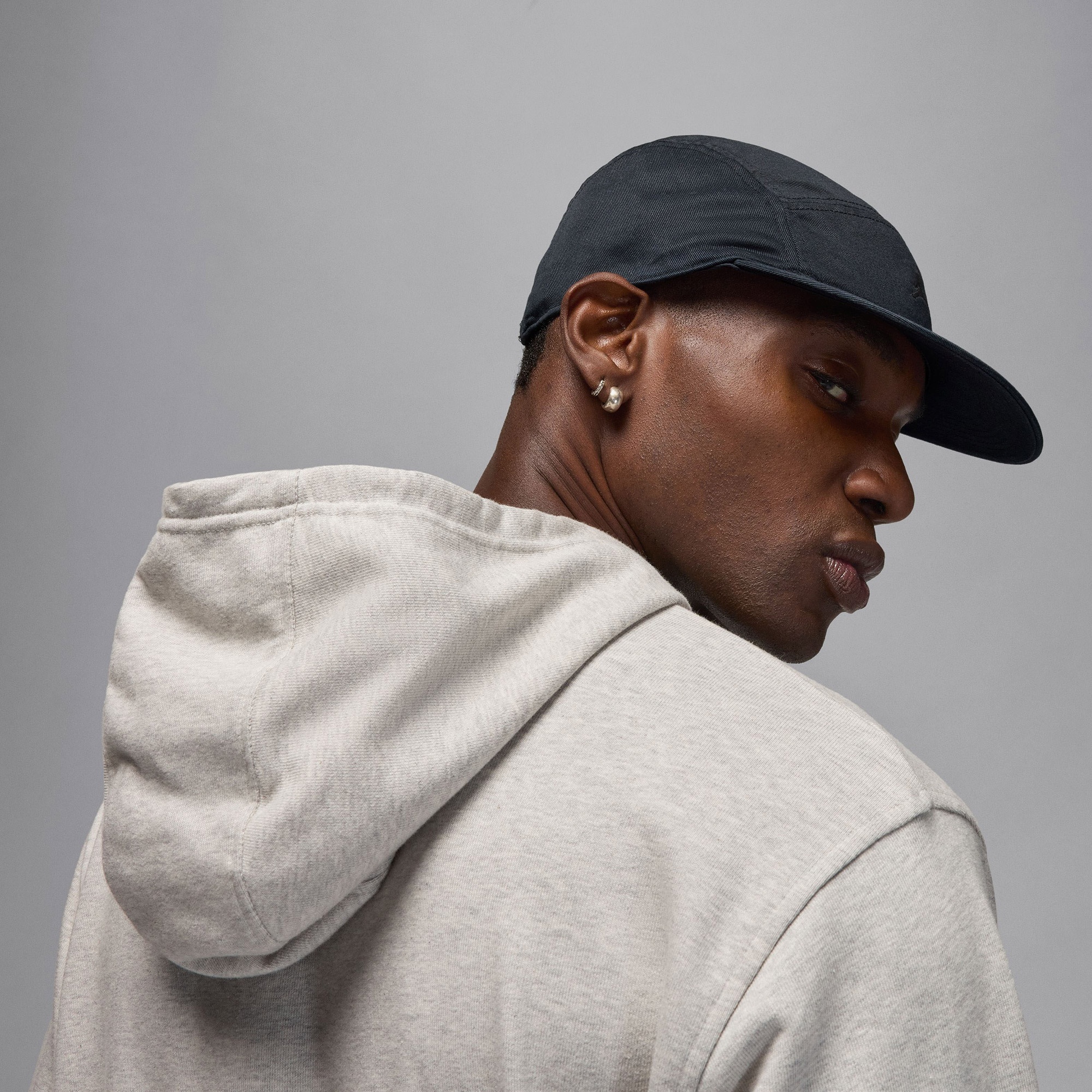 Jordan Sport Crossover Graphic Fleece Erkek Gri Sweatshirt