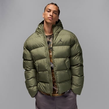  Jordan Brooklyn Puffer Erkek Haki Mont