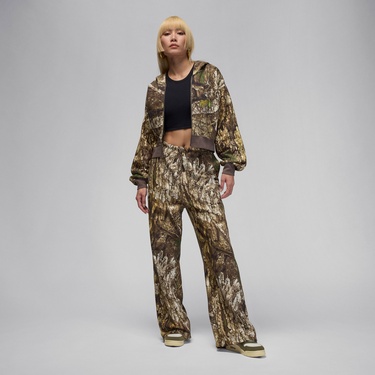  Jordan Brooklyn Fleece Crop Kadın Krem Rengi Sweatshirt