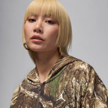  Jordan Brooklyn Fleece Crop Kadın Krem Rengi Sweatshirt