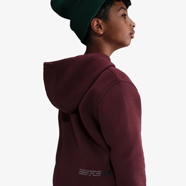  Nike Sportswear Club Fleece Çocuk Bordo Kapüşonlu Hoodie