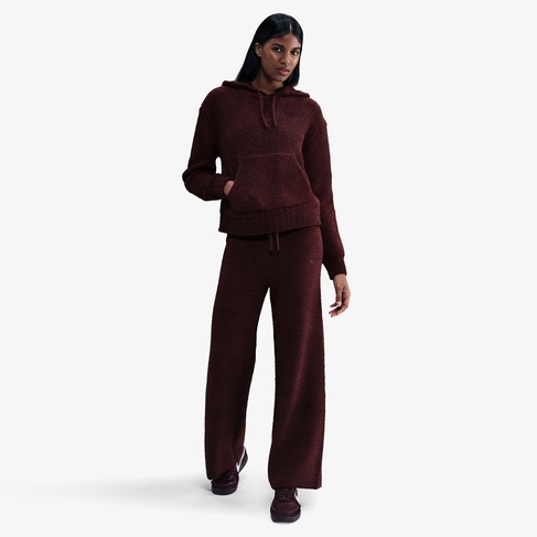  Nike Sportswear Phoenix Cozy Bouclé Kadın Bordo Eşofman Altı