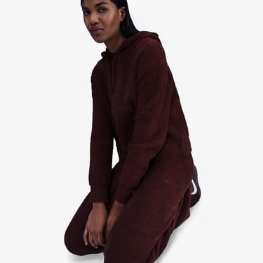  Nike Sportswear Phoenix Cozy Bouclé Kadın Bordo Eşofman Altı