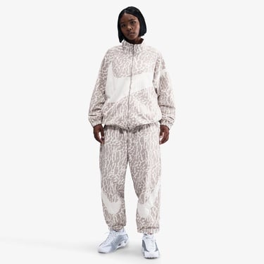  Nike Sportswear Woven Printed Kadın Gri Eşofman Altı