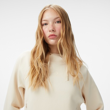 Converse Kadın Krem Sweatshirt