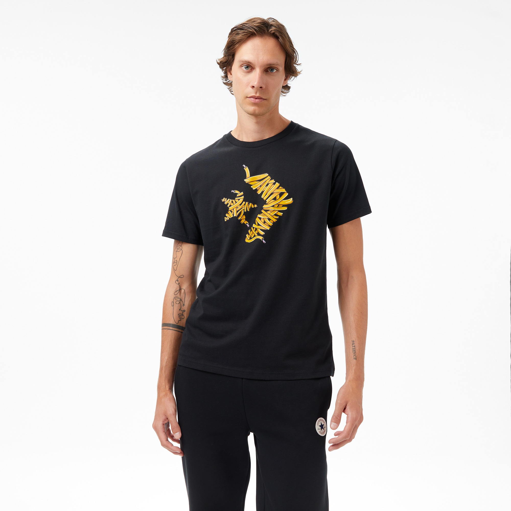 Converse Erkek Siyah T-Shirt