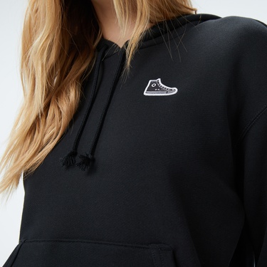  Converse Kadın Siyah Sweatshirt