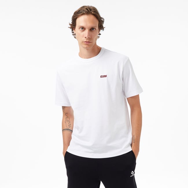  Converse Erkek Beyaz T-Shirt