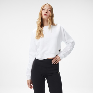  Converse Kadın Beyaz Sweatshirt