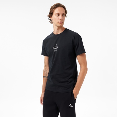 Converse Erkek Siyah T-Shirt