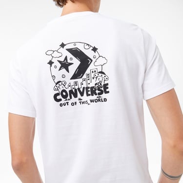  Converse Erkek Beyaz T-Shirt