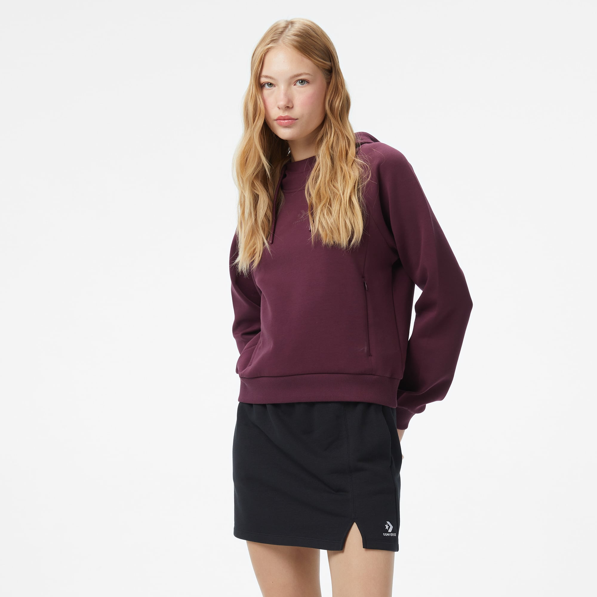  Converse Kadın Bordo Sweatshirt