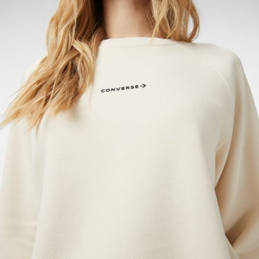  Converse Kadın Krem Sweatshirt