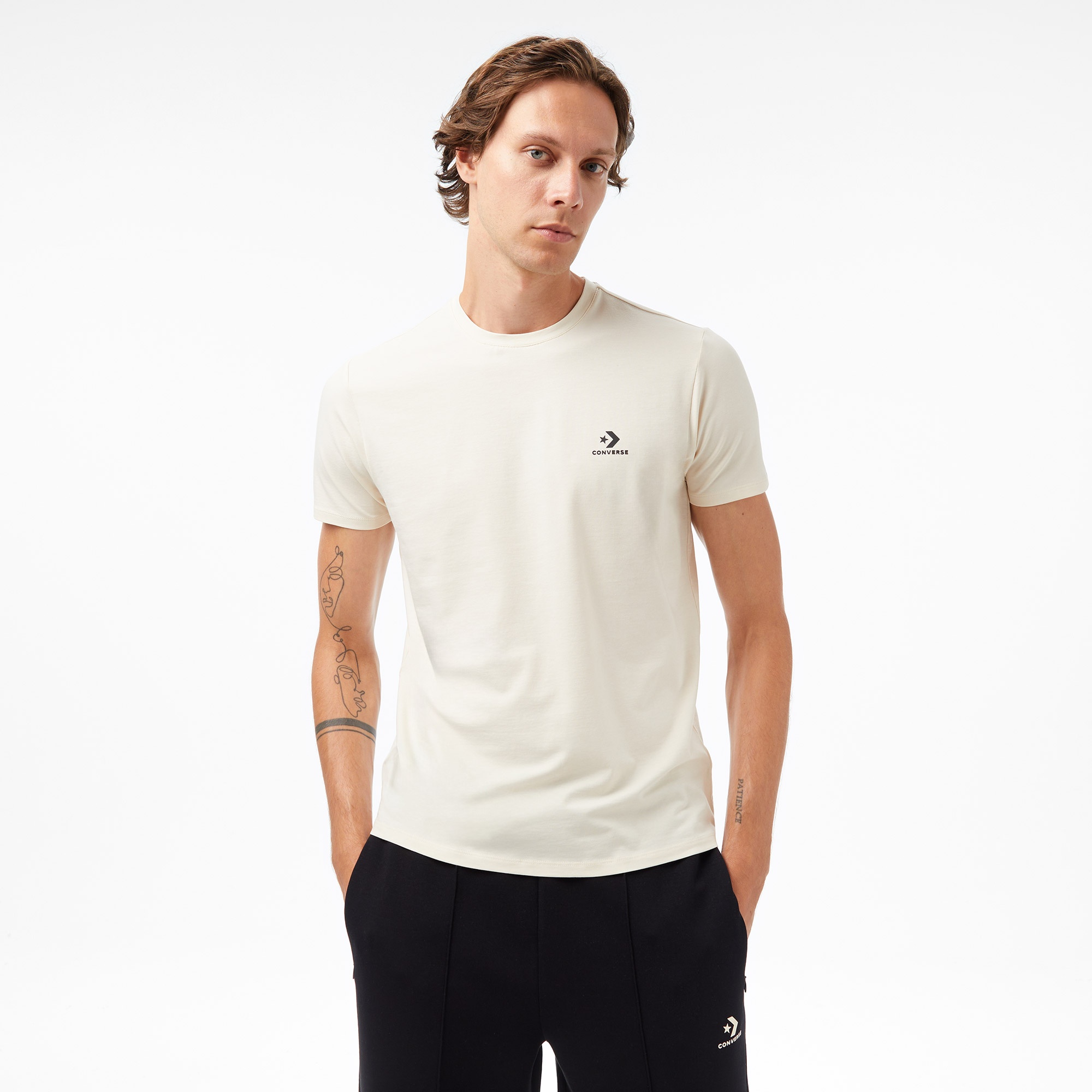 Converse Erkek Krem T-Shirt