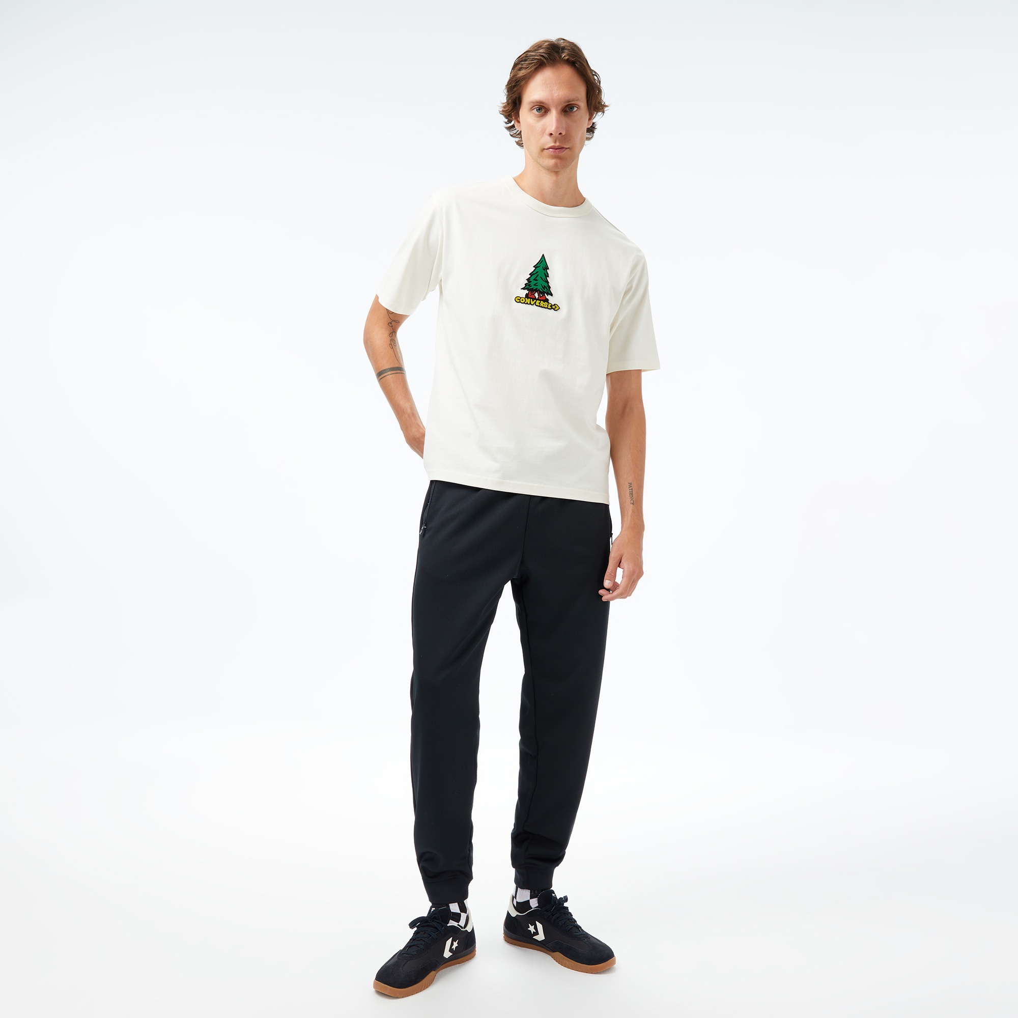 Converse Erkek Krem T-Shirt