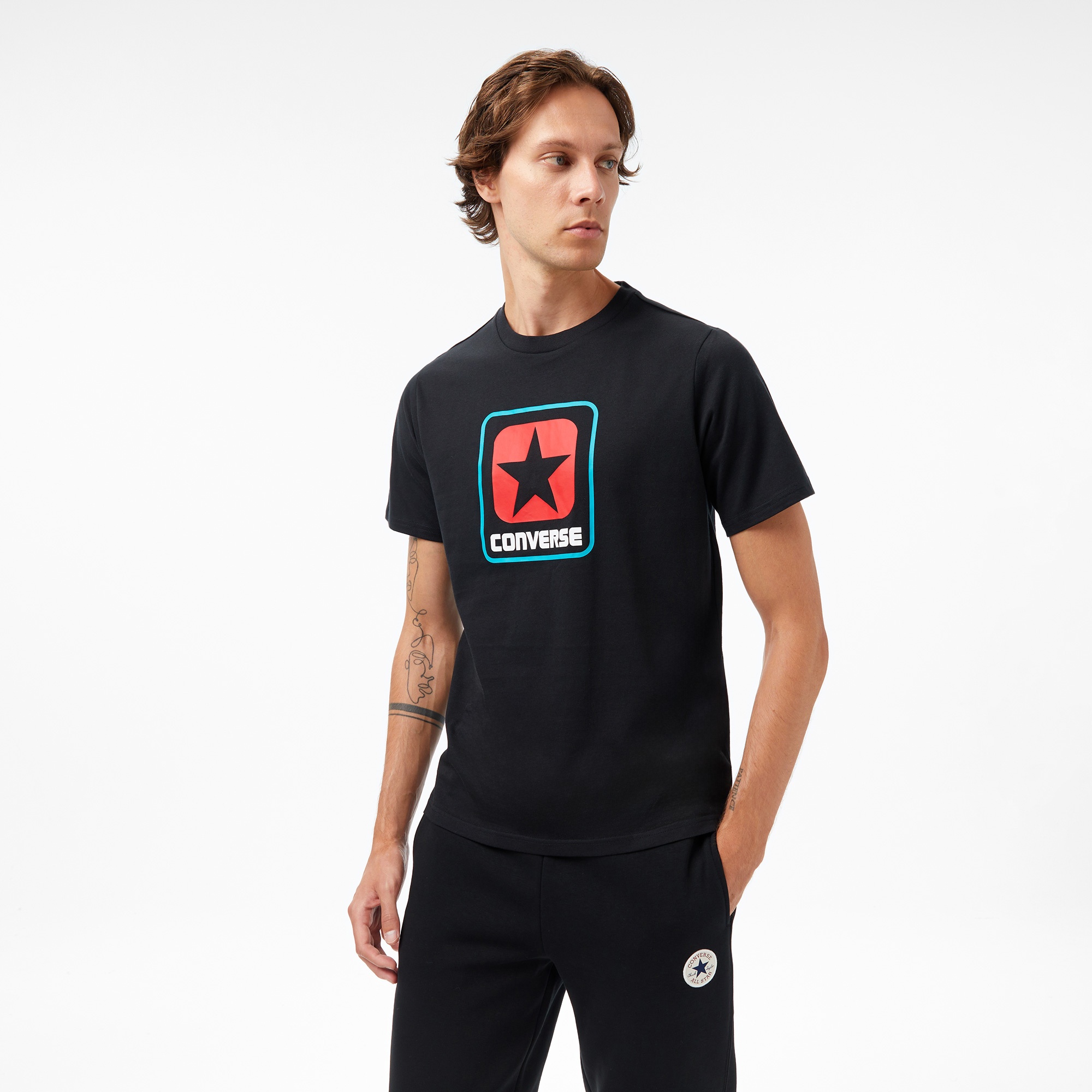 Converse Erkek Siyah T-Shirt