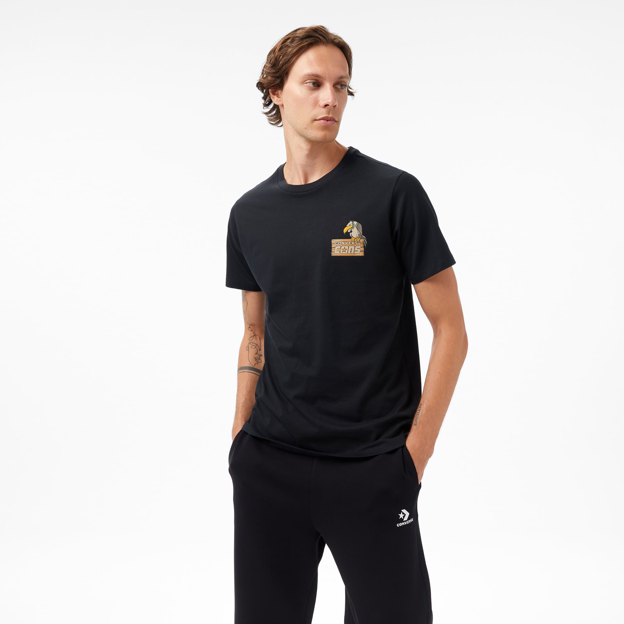 Converse Erkek Siyah T-Shirt