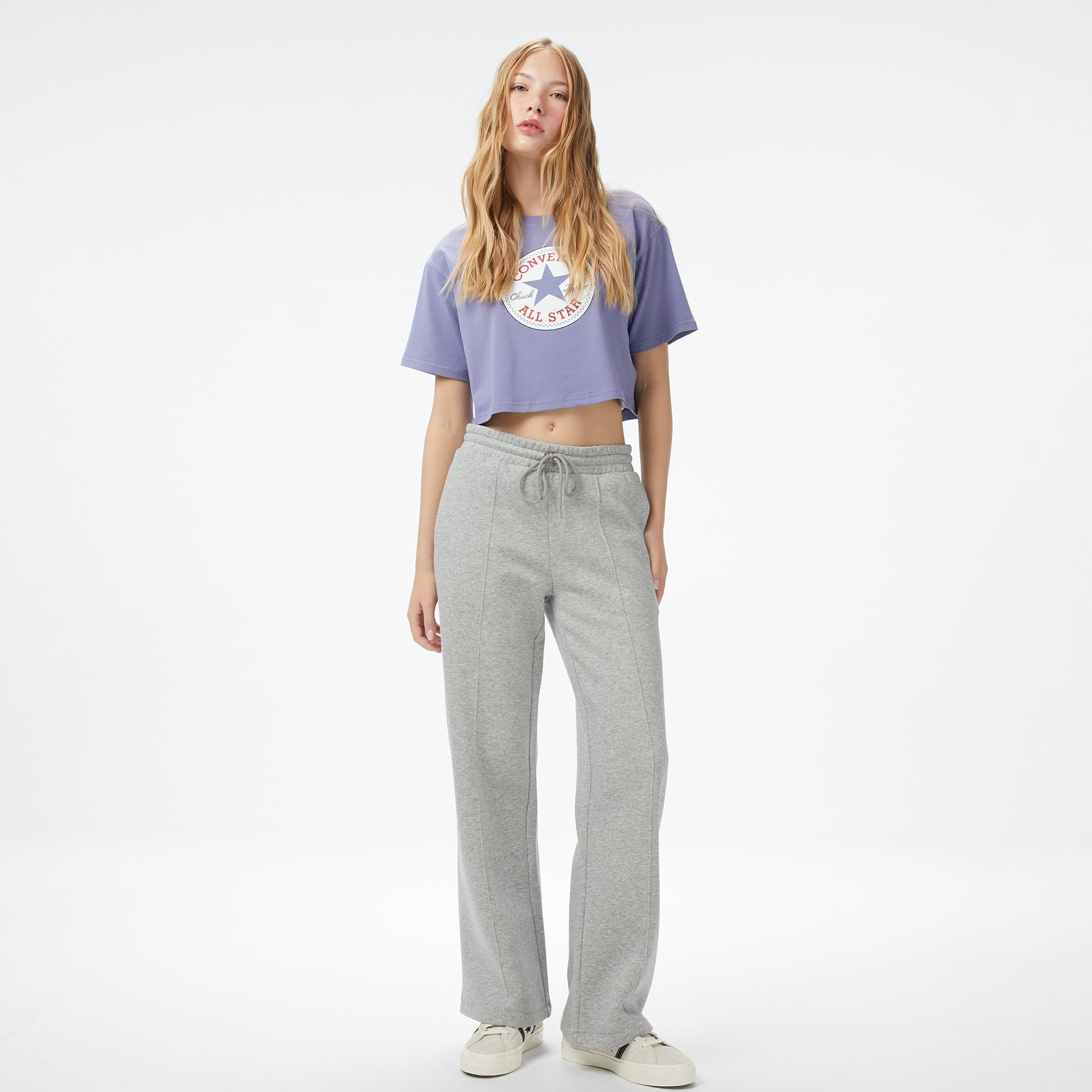 Converse Kadın Mor T-Shirt