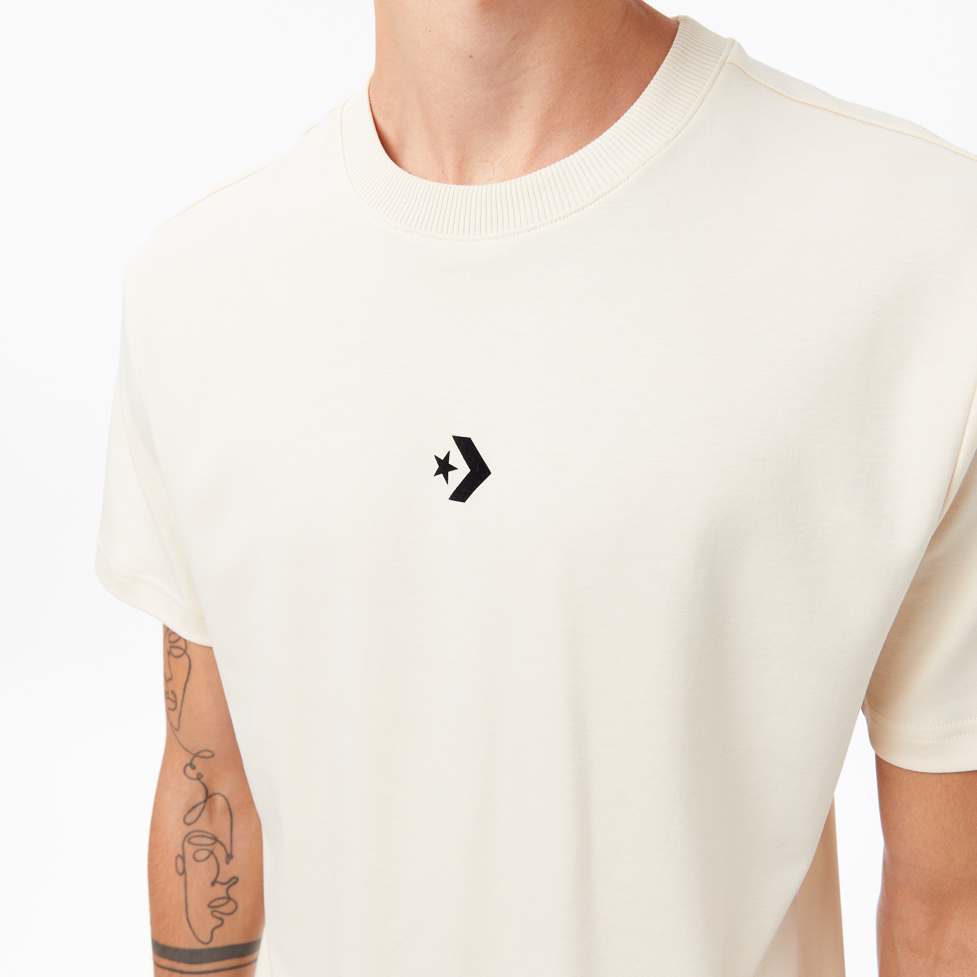 Converse Erkek Krem T-Shirt