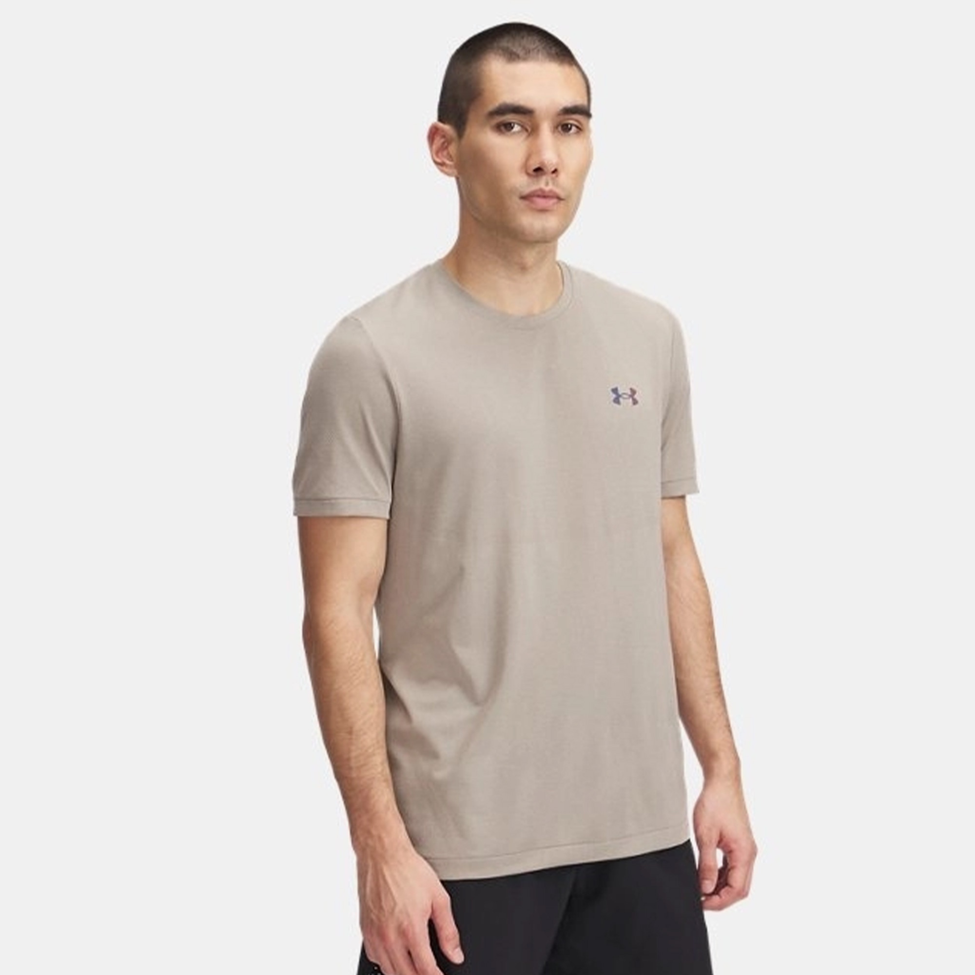 Under Armour Vanish Elite Dikişsiz Erkek Bej T-Shirt