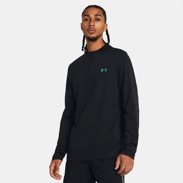  Under Armour Vanish Elite Seamless 1/4 Zp Erkek Siyah Sweatshirt