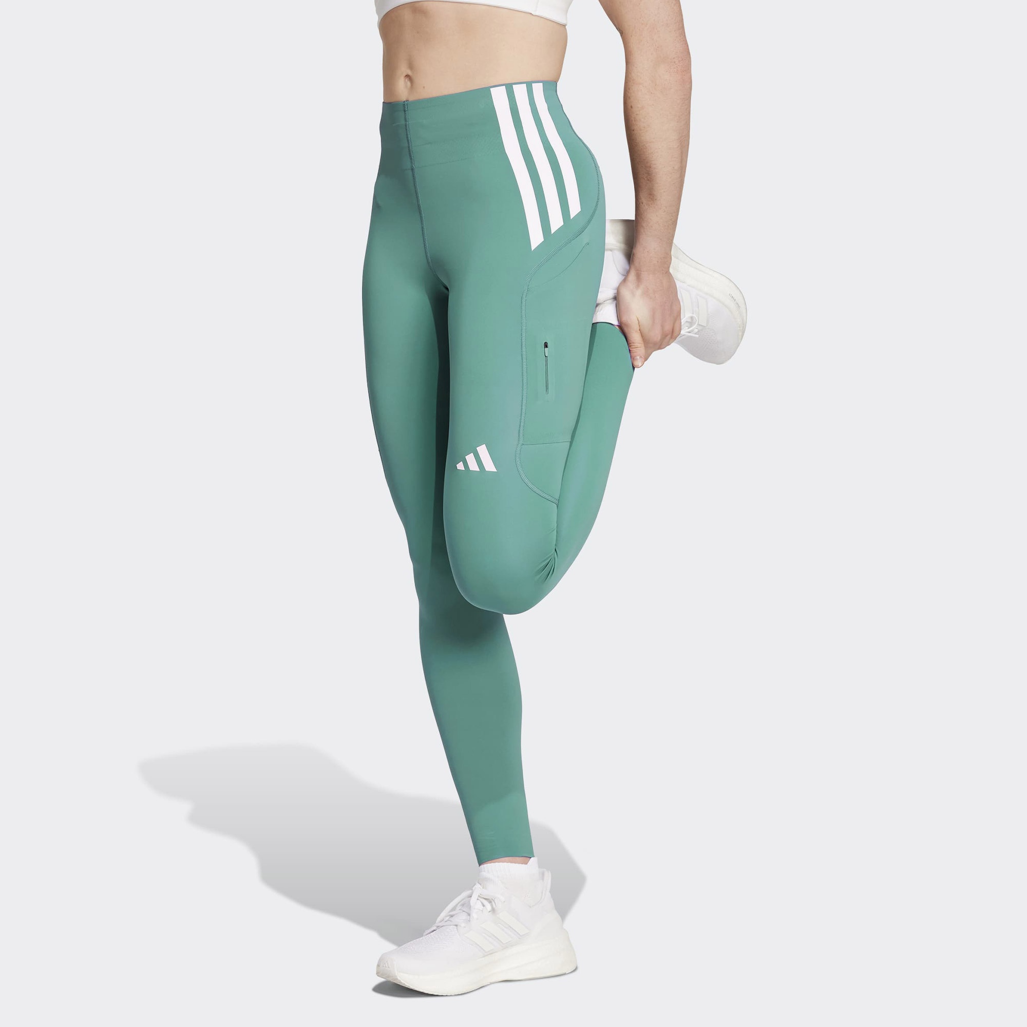 adidas Adizero Full Length Kadın Yeşil Koşu Taytı