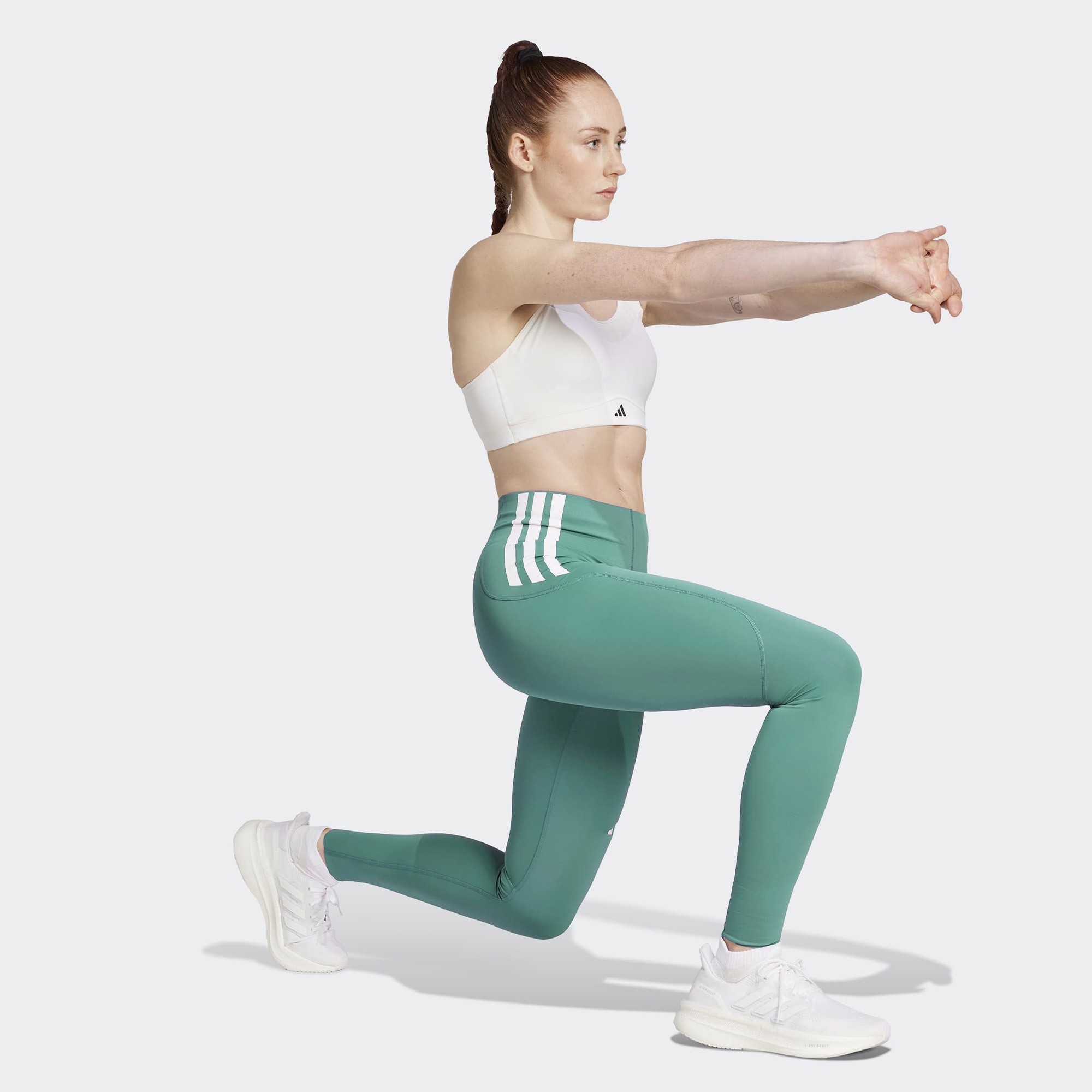 adidas Adizero Full Length Kadın Yeşil Koşu Taytı