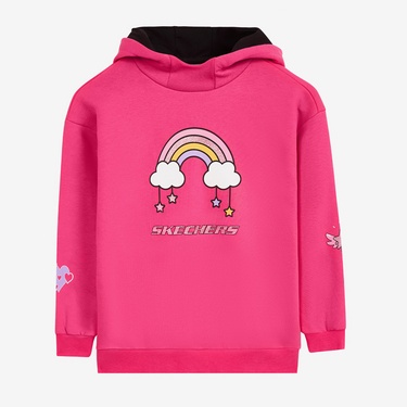  Skechers Heavy Weight Fleece Çocuk Pembe Günlük Eşofman Takımı