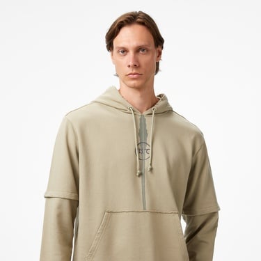  UNITED4 Erkek Vizon Hoodie