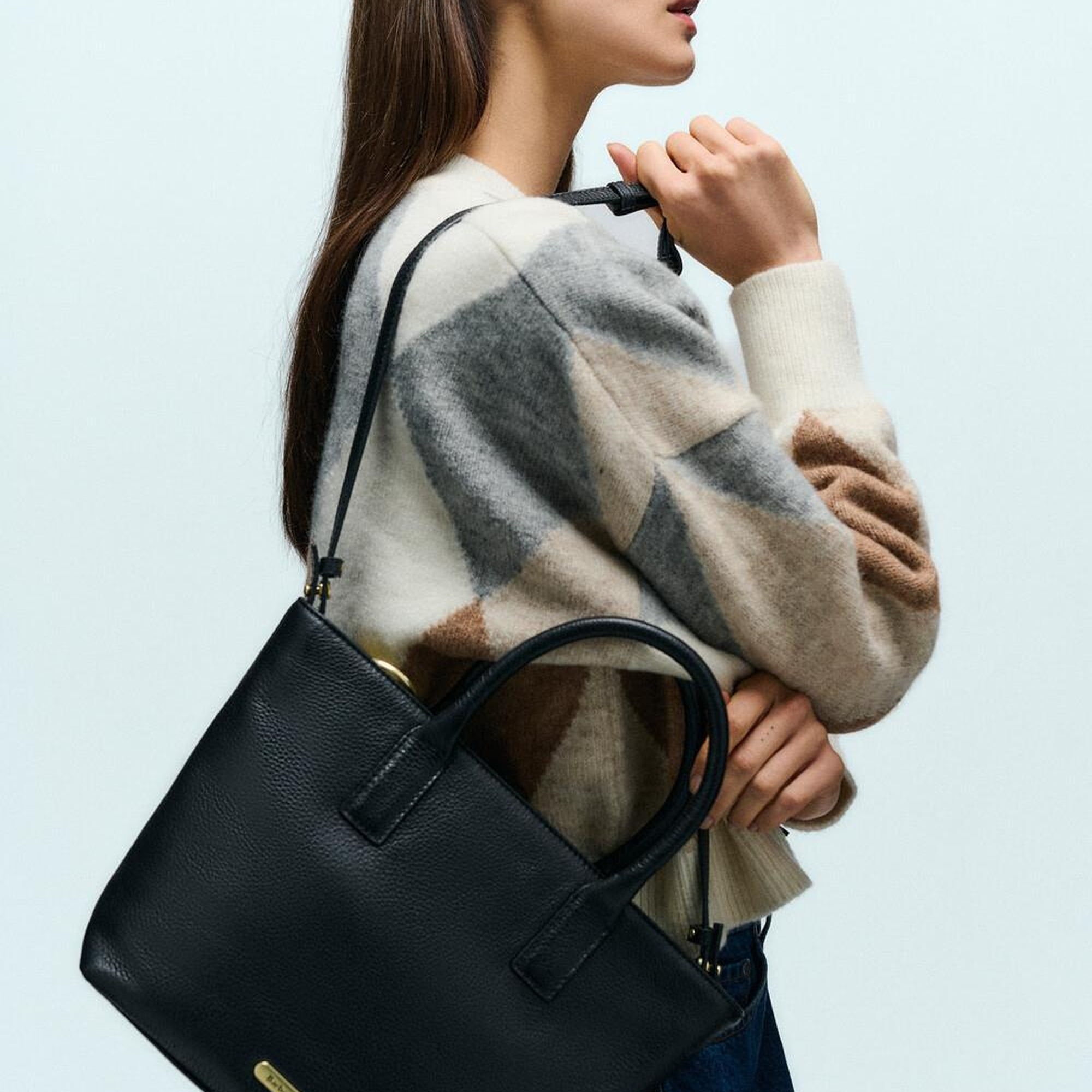 Barbour Birch Deri Kol Çantası