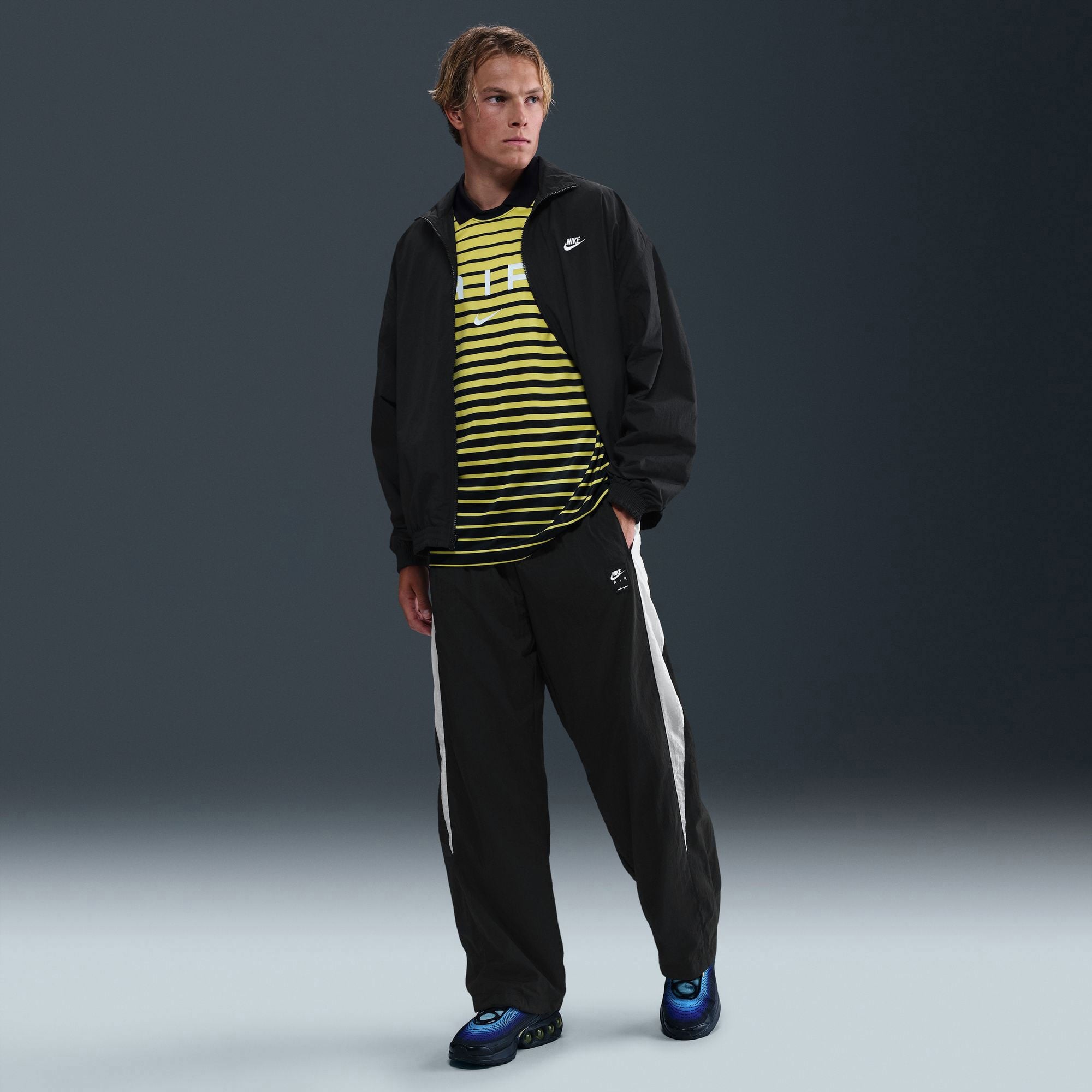 Nike Air Woven Erkek Siyah Eşofman Altı