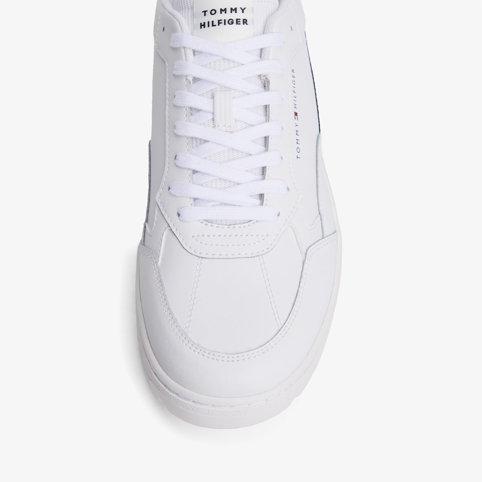 Tommy Hilfiger Basket Core Stripes Erkek Beyaz Sneaker