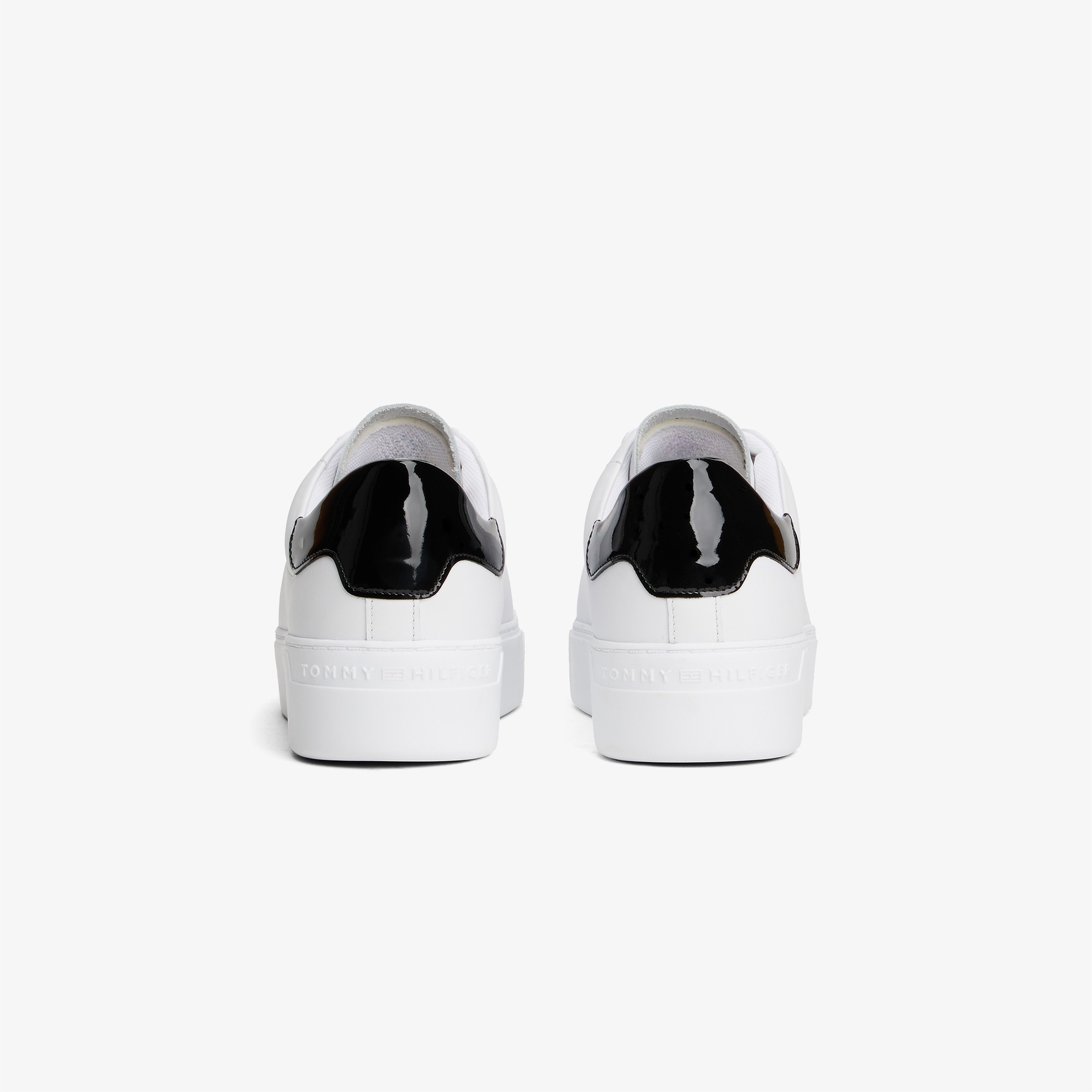Tommy Hilfiger Platform Cupsole Patent Kadın Beyaz Sneaker