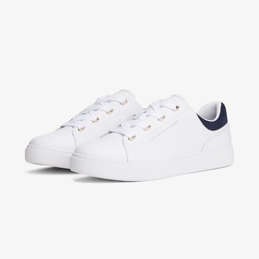  Tommy Hilfiger Casual Cupsole Kadın Beyaz Sneaker