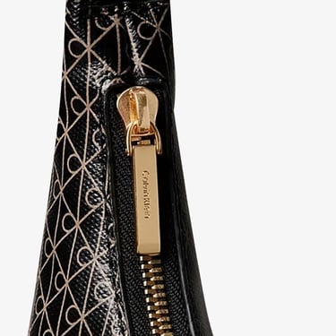  Calvin Klein Emblem Kadın Siyah El Çantası
