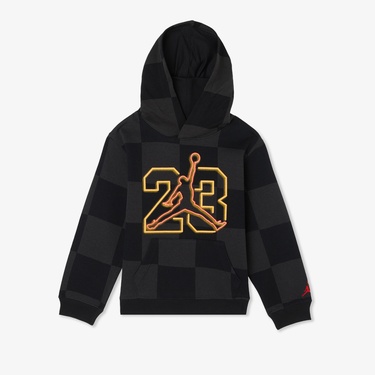  Jordan Deep Dish Çocuk Siyah Kapüşonlu Sweatshirt
