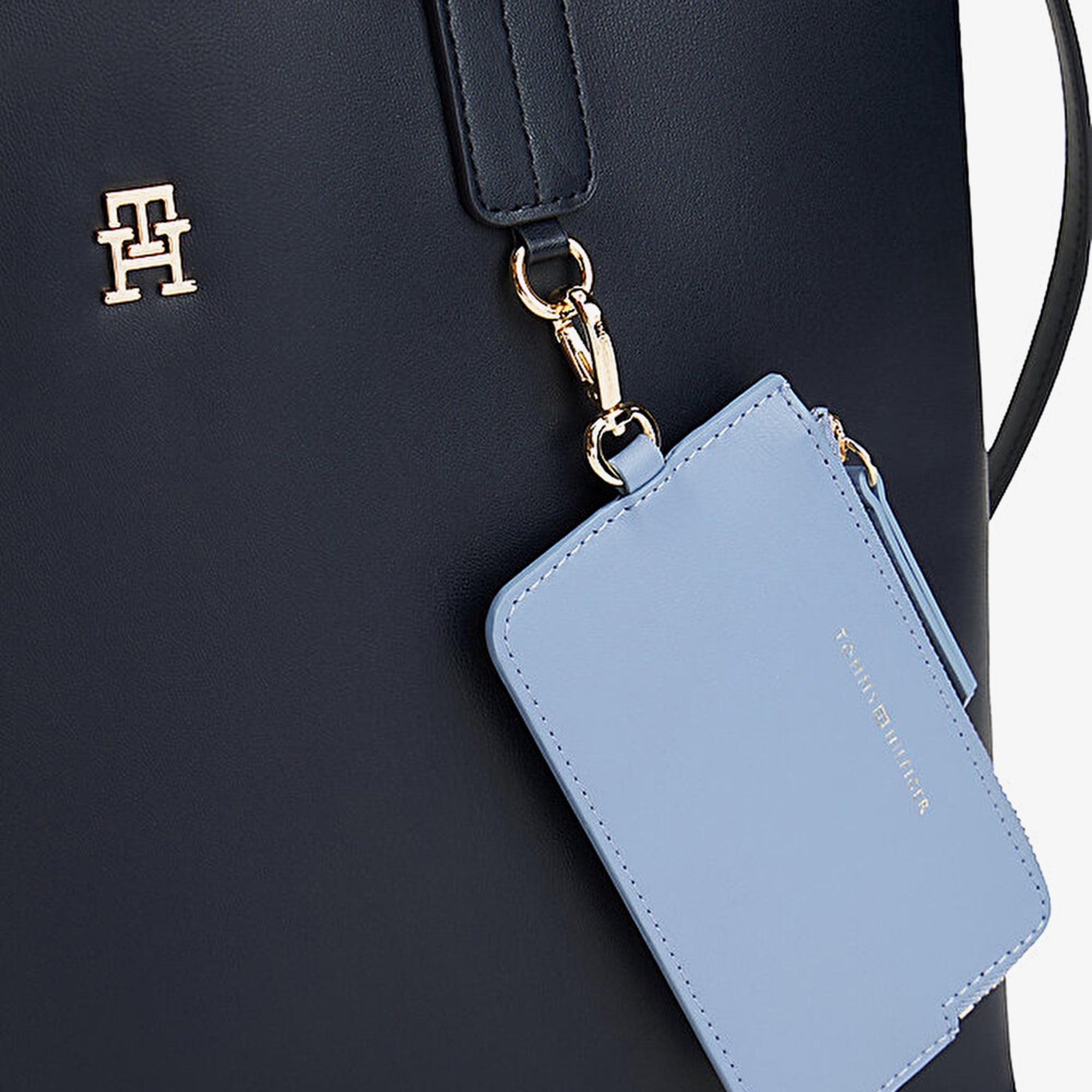 Tommy Hilfiger İcon Satchel Kadın Mavi El Çantası