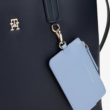  Tommy Hilfiger İcon Satchel Kadın Mavi El Çantası