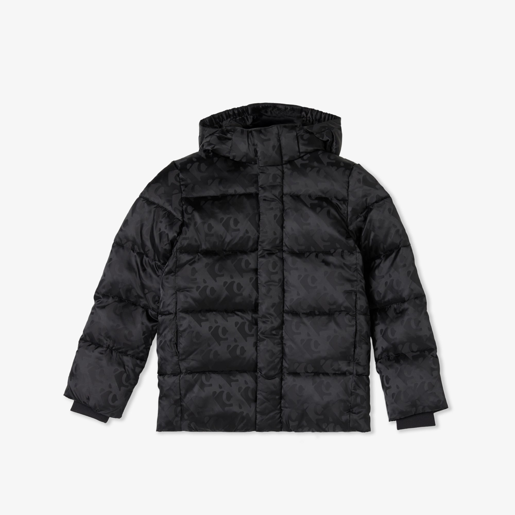 Calvin Klein Logo Puffer Çocuk Siyah Mont
