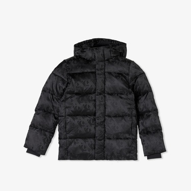  Calvin Klein Logo Puffer Çocuk Siyah Ceket