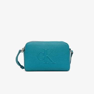  Calvin Klein Sculpted Camera Kadın Yeşil El Çantası