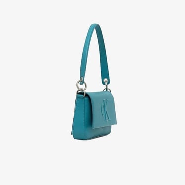  Calvin Klein Sculpted Flap Kadın Yeşil Omuz Çantası