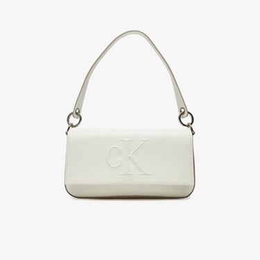  Calvin Klein Sculpted Flap Kadın Haki Omuz Çantası