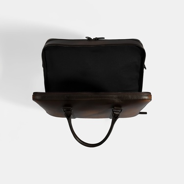  Erkek Kahve Deri Evrak Çantası