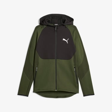  Puma Evostrıpe Full-Zıp Erkek Yeşil Günlük Sweatshirt