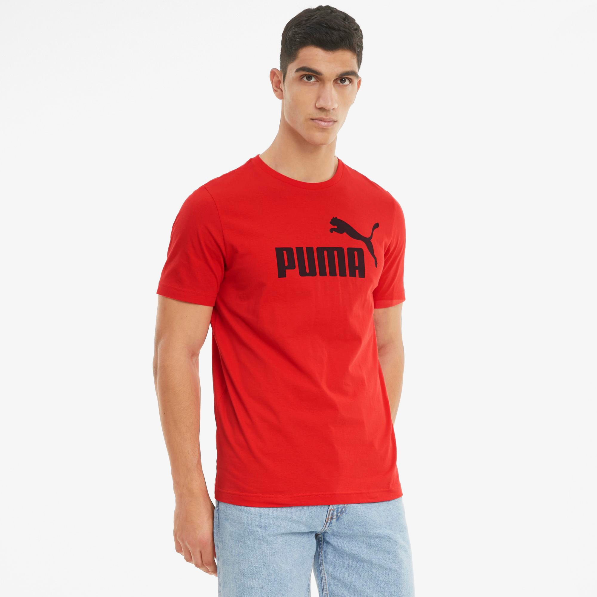 Puma Essential Erkek Kırmızı Günlük T-Shirt