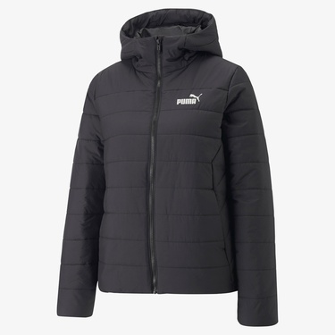  Puma Ess Hooded Padded Kadın Siyah Günlük Ceket