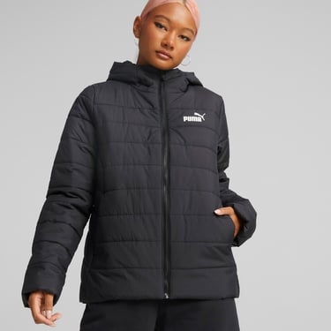  Puma Ess Hooded Padded Kadın Siyah Günlük Ceket