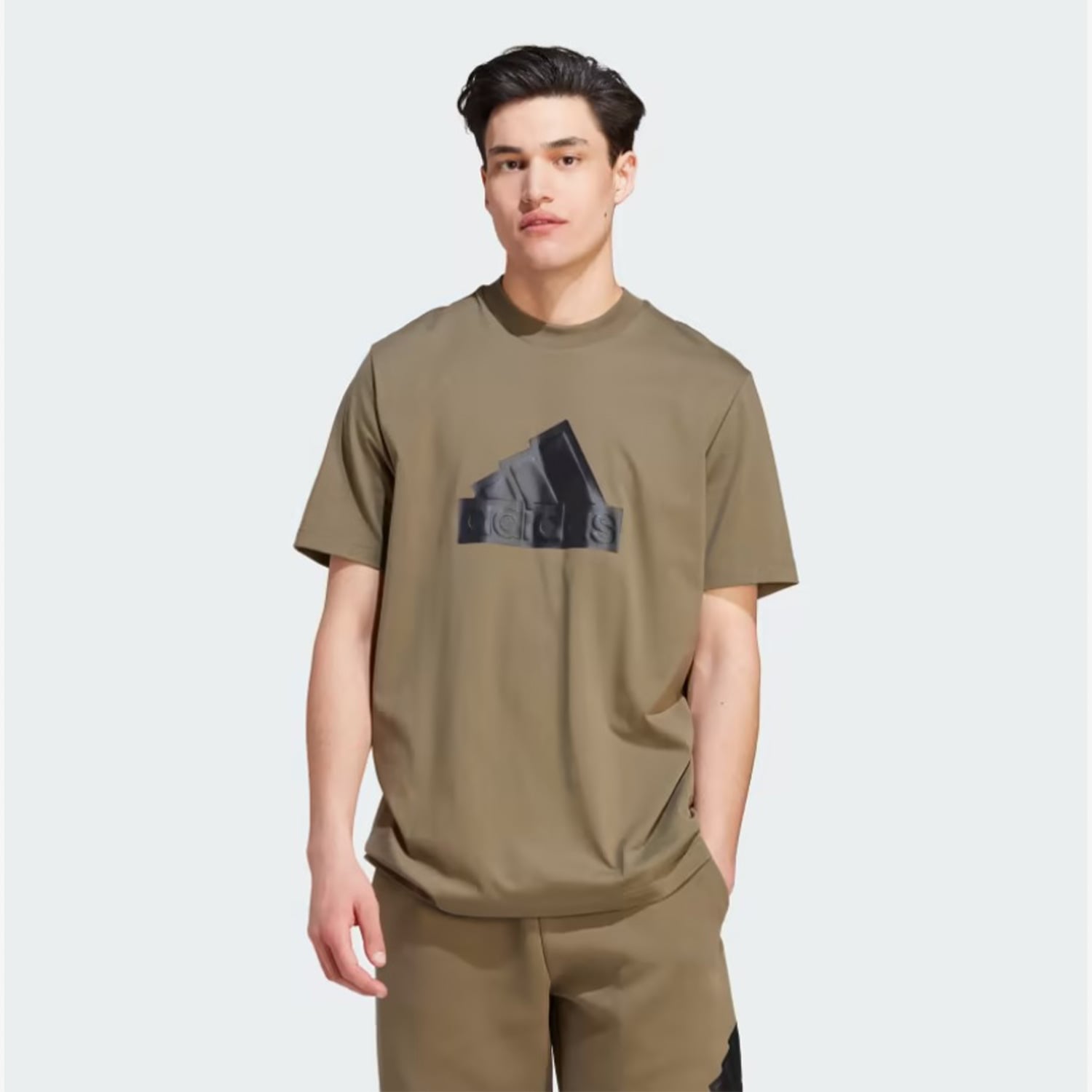  adidas Future Icons Badge of Sport Bomber Erkek Yeşil Günlük T-Shirt