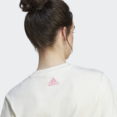  adidas Farm Gfx Kadın Beyaz Günlük T-Shirt
